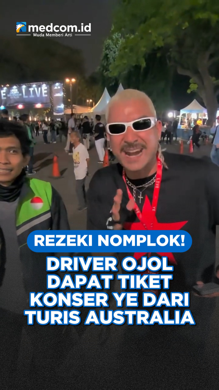 Rezeki Nomplok! Driver Ojol Dapat Tiket Konser YE dari Turis Australia