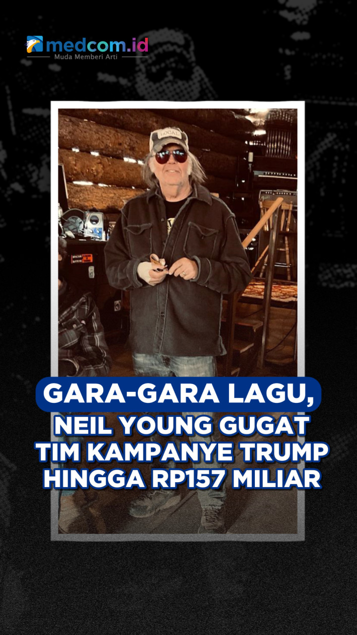 Gara-Gara Lagu, Neil Young Gugat Tim Kampanye Trump hingga Rp157 Miliar