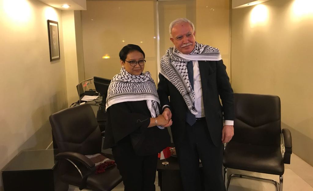Menlu RI-Palestina Atur Strategi Perjuangan Kemerdekaan Palestina