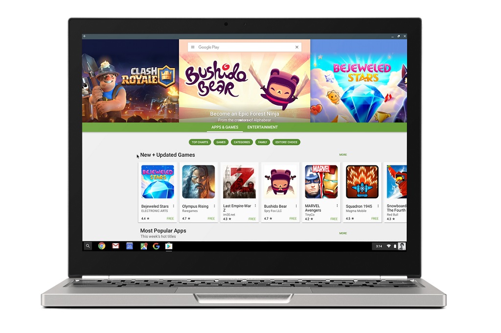 Google Play Store Rambah Lebih Banyak Chromebook