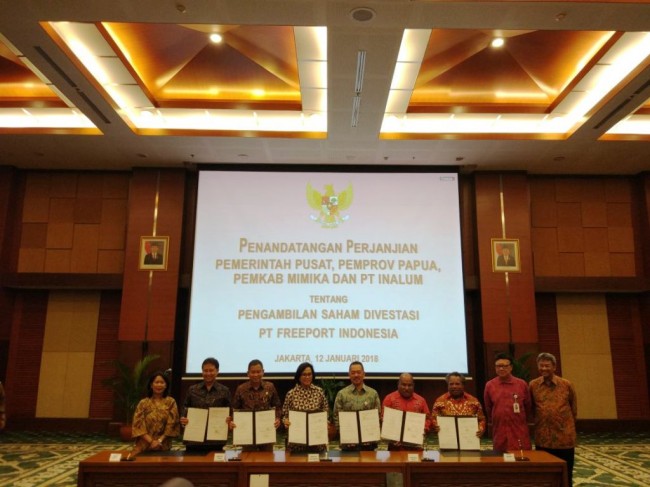 Local Govts to Get 10% Stake in PT Freeport Indonesia