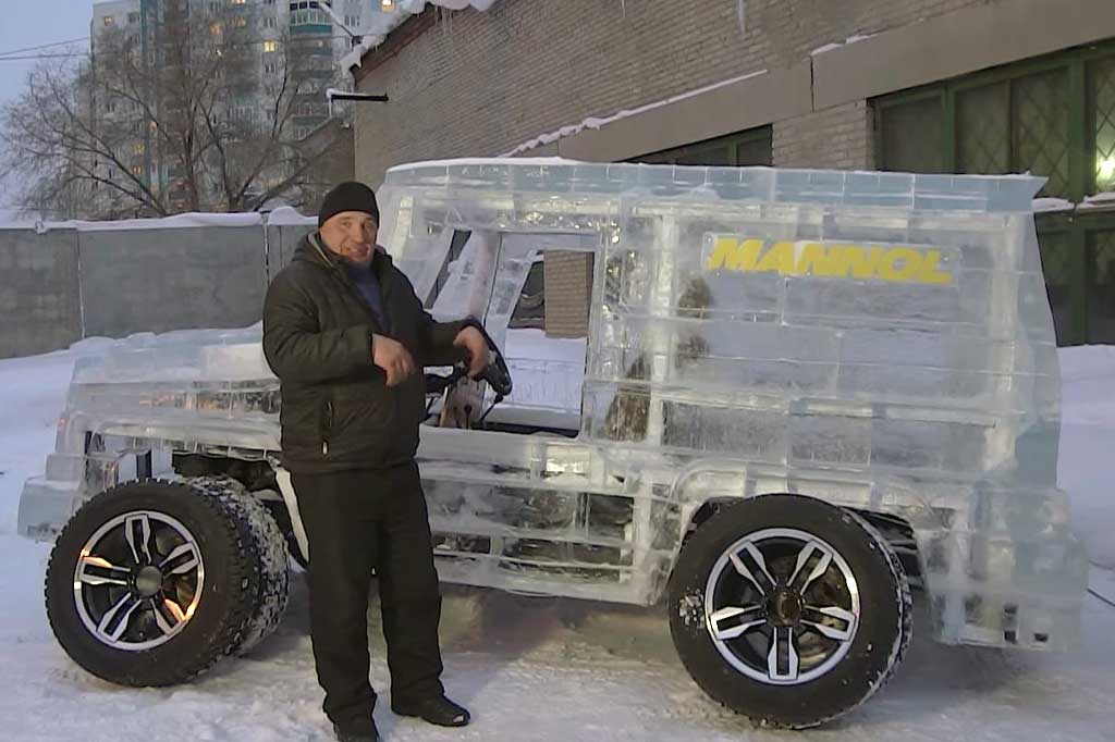 Mercedes-Benz G63 AMG Ini Terbuat dari Es