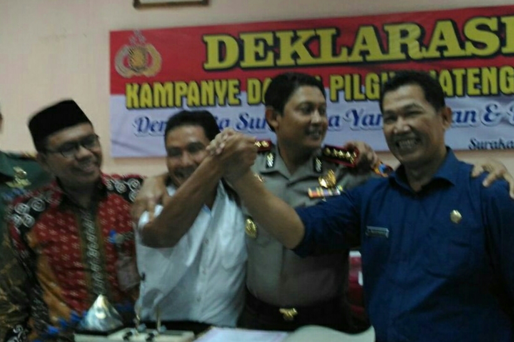 Timses Dua Paslon Sepakat Tak Pakai SARA dan Politik Uang