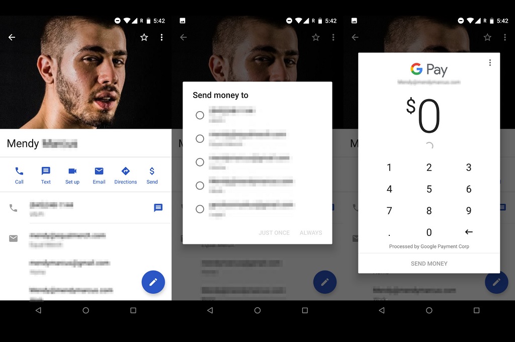 Google Contatcts Mulai Dukung Kirim Uang