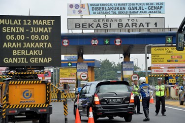 Jumlah Kendaraan Menurun Dibanding Lalin Normal