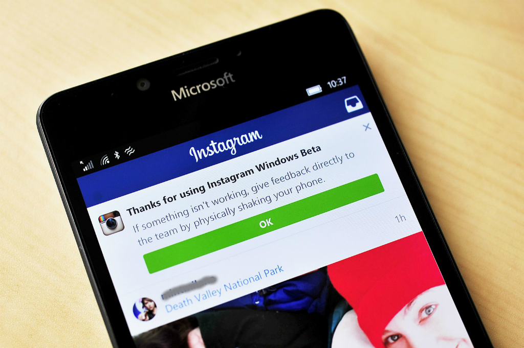 Microsoft Store Hapus Instagram untuk Windows 10 Mobile