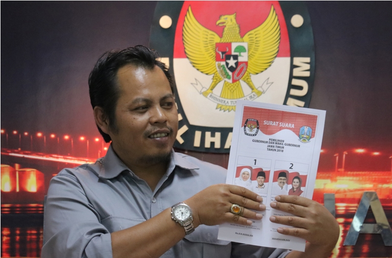 KPU Surabaya Gelar Simulasi Pencoblosan Pilkada Jatim