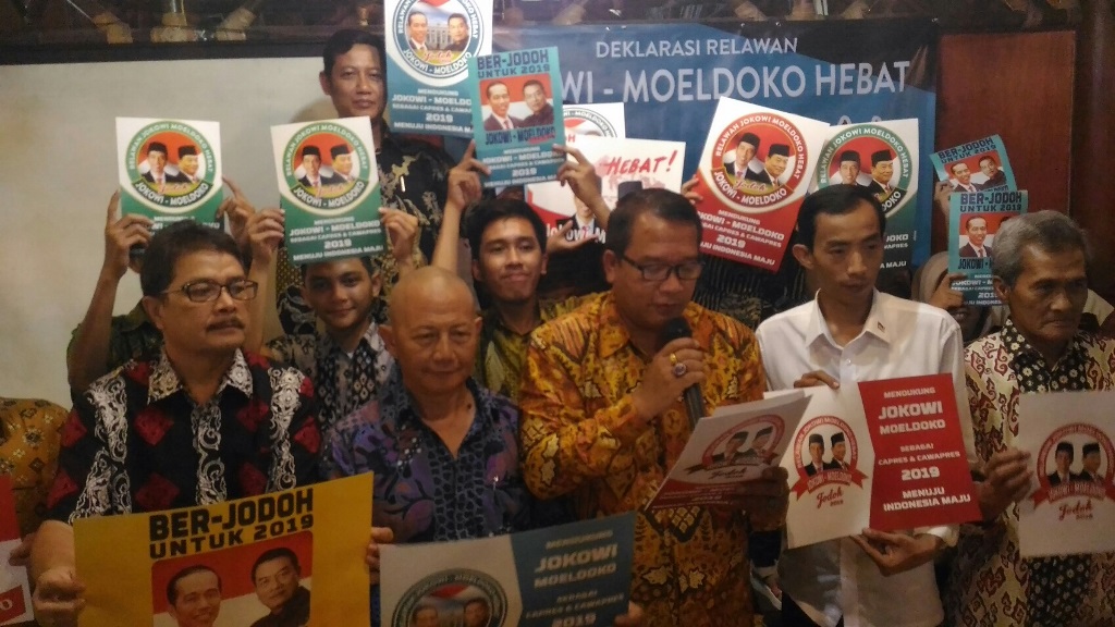 'Relawan Jodoh' Bandung Deklarasi Dukungan Jokowi-Moeldoko