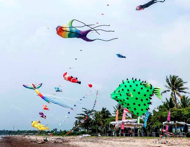 100 Layang-layang Hias Resmikan Rhino Cross Triathlon 2018