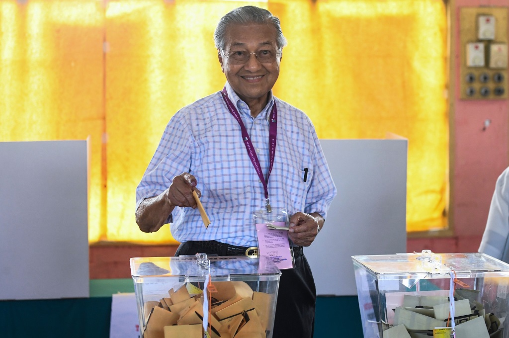 Mahathir Mohamad Gunakan Hak Pilih di Kedah