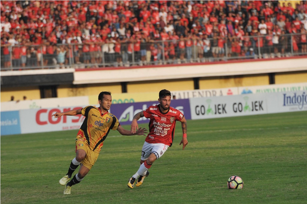 Mitra Kukar Rebut Tiga Poin dari Bali United