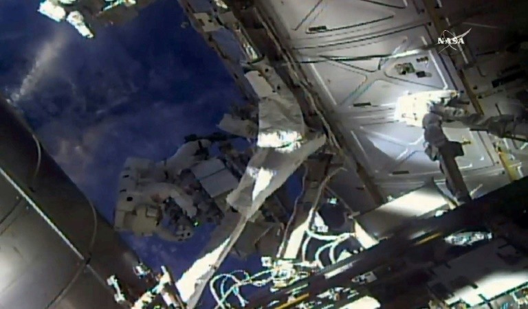 US Spacewalkers to Swap, Check Coolers 'Leaky' and 'Frosty'