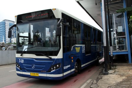 Bus Listrik Dioperasikan saat Asian Games