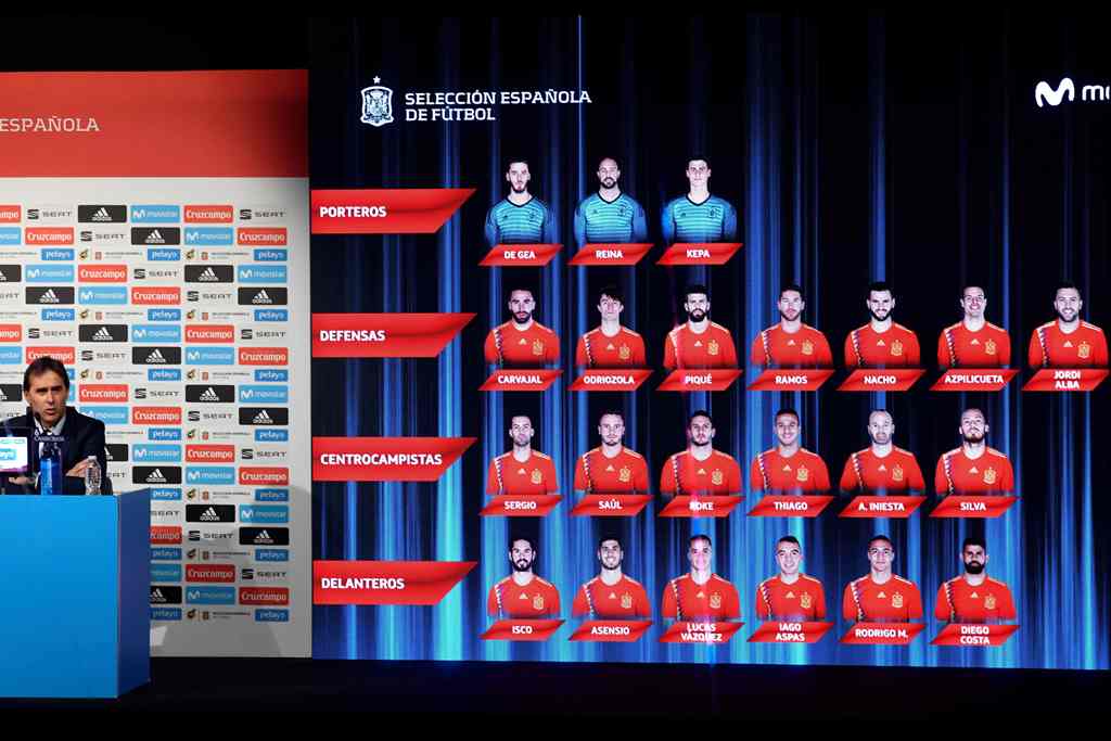 Skuat Spanyol di Piala Dunia Minus Alvaro Morata dan Cesc Fabregas