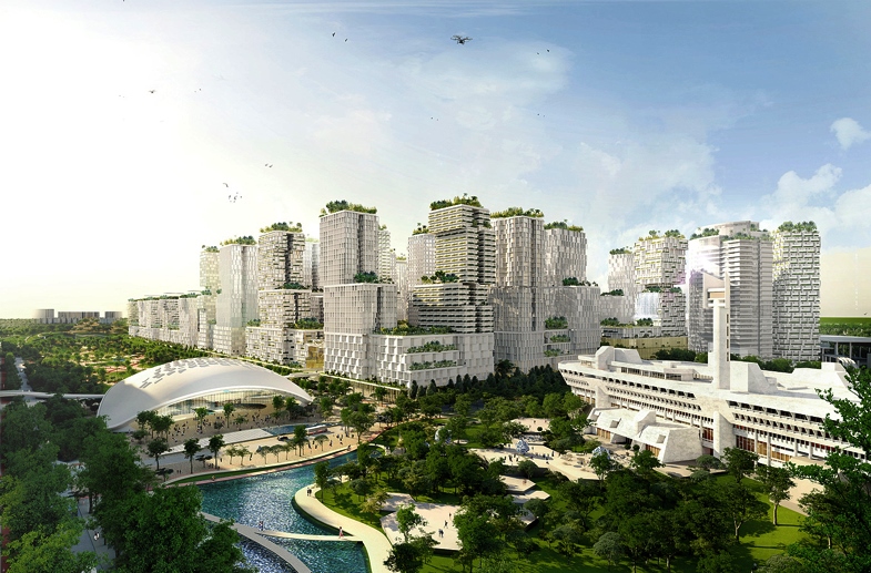 Jurong, pusat bisnis dengan taman rakasa