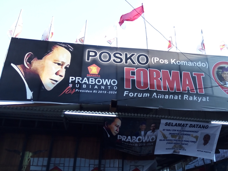 Posko Pertama di Solo 'Prabowo for President' Diresmikan