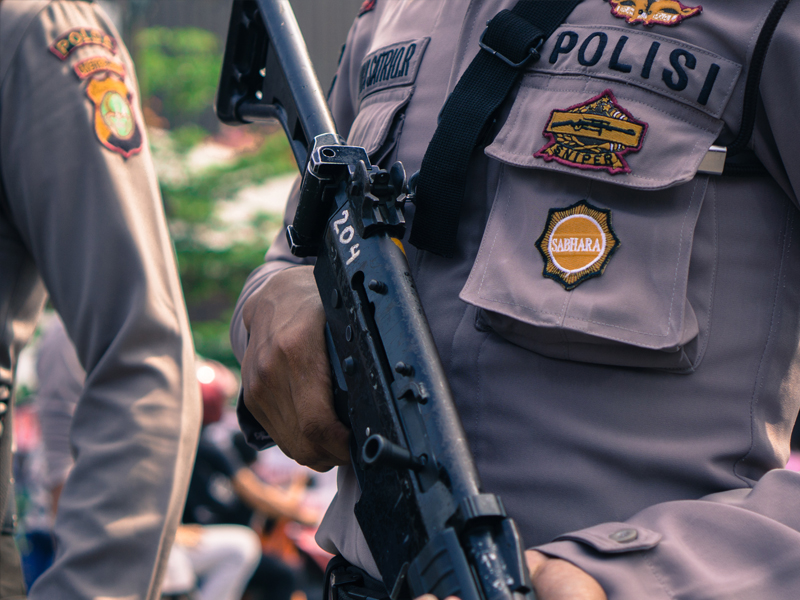 Pelipatan Kertas Suara Dikawal Polisi Bersenjata