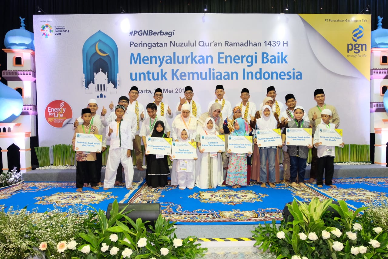 Peringati Nuzulul Quran, PGN Bagikan Bingkisan untuk Anak Yatim
