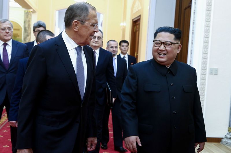 Bertemu Kim Jong-un, Menlu Rusia Anjurkan Sanksi Korut Dicabut