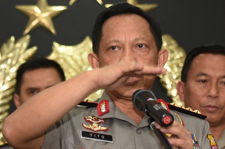 Kapolri Perintahkan Data Terorisme Disebar ke 3 Pilar