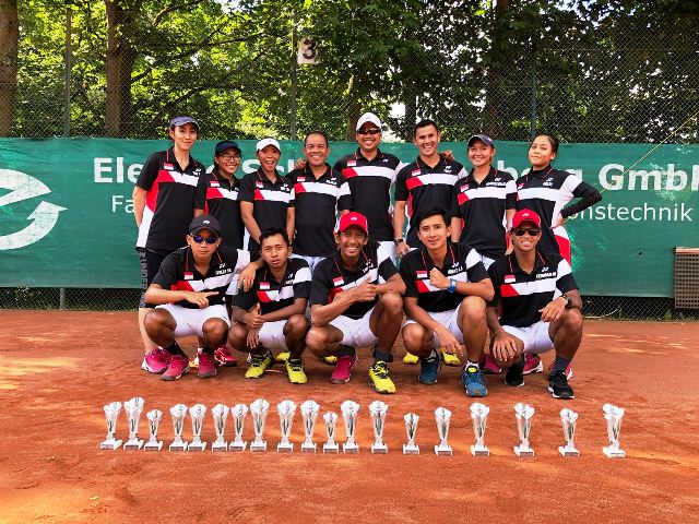Atlet Soft Tenis Indonesia Berjaya di Jerman