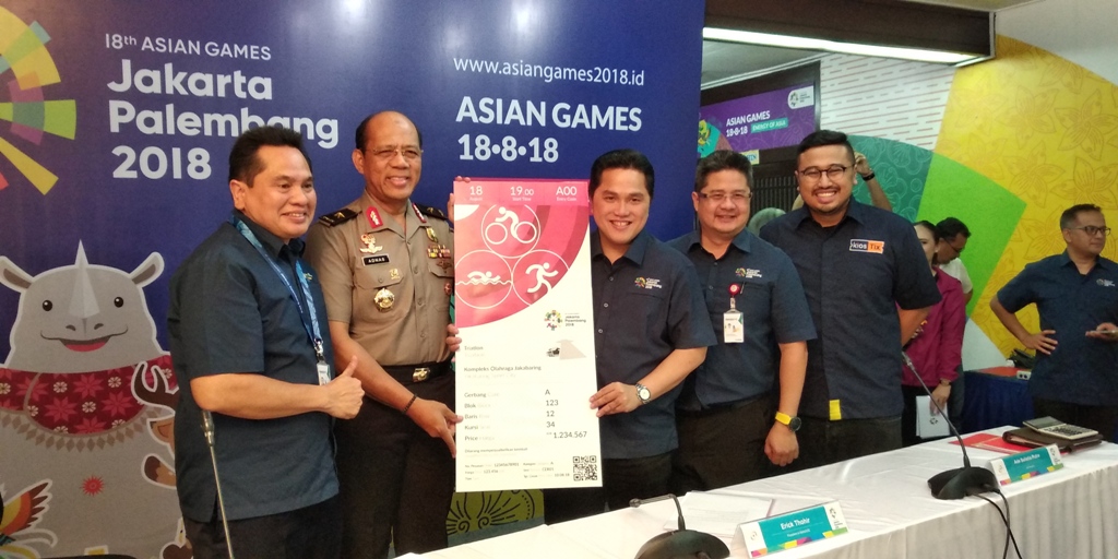 Penjualan Tiket Asian Games Dimulai Akhir Juni