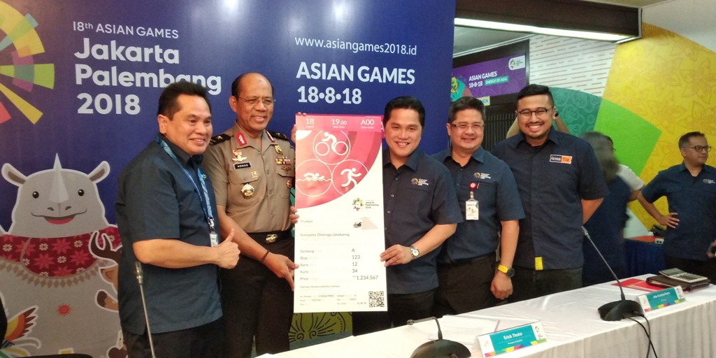 Tiket Asian Games Dijual Mulai Rp30 Ribu