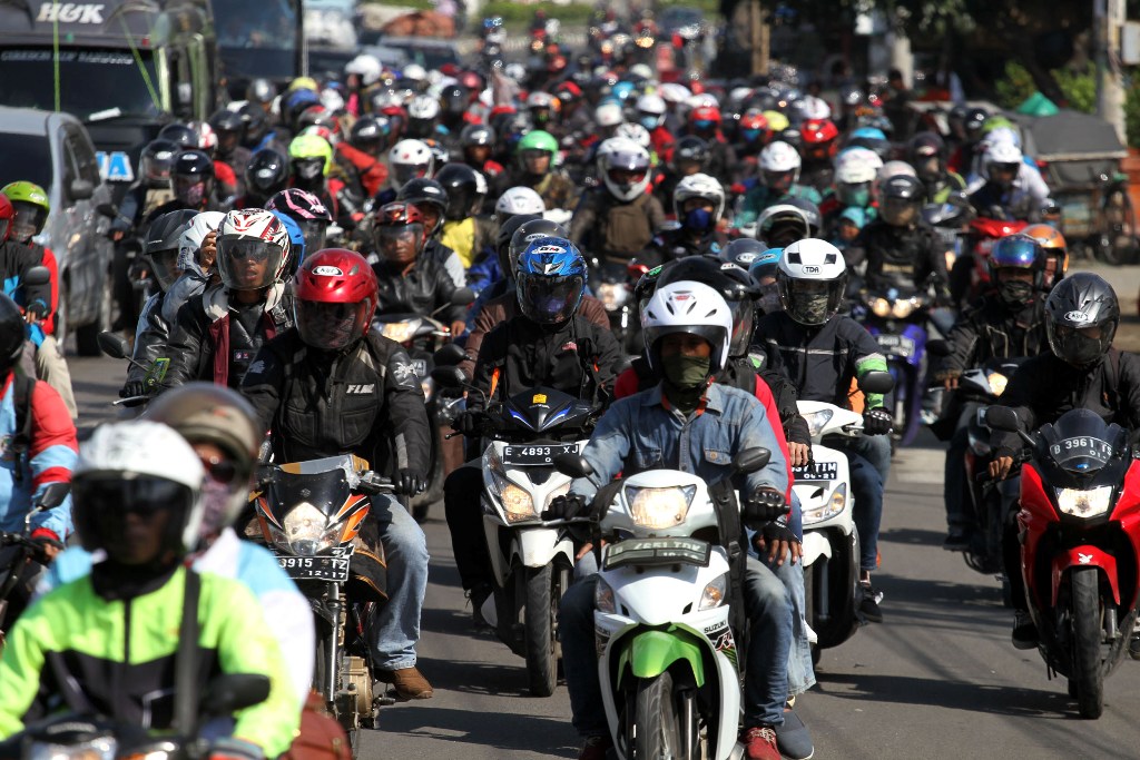 Jumlah Pemudik Sepeda Motor Berkurang