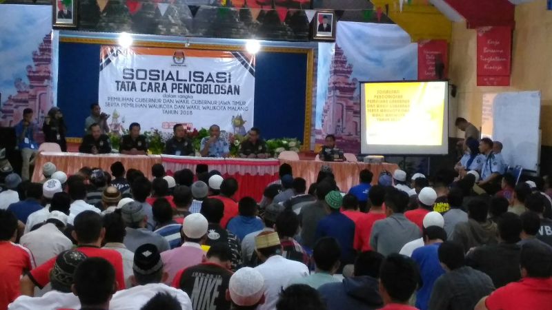 KPU Sediakan Empat TPS di Lapas Lowokwaru Malang