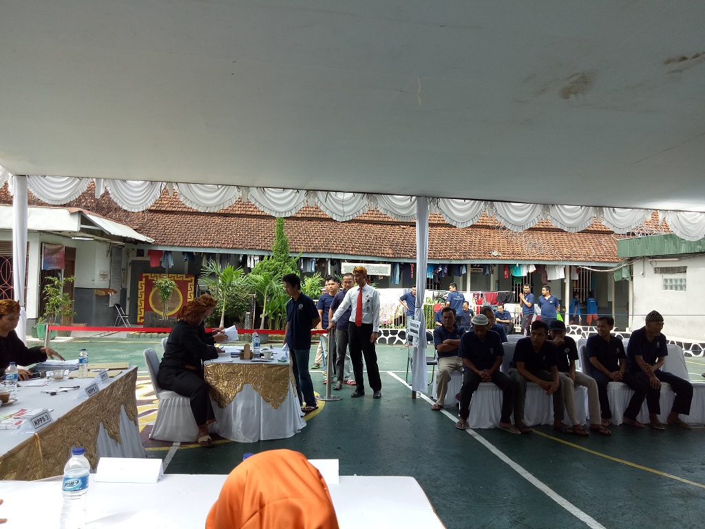 222 Napi Mencoblos di Lapas Klas II A Bogor