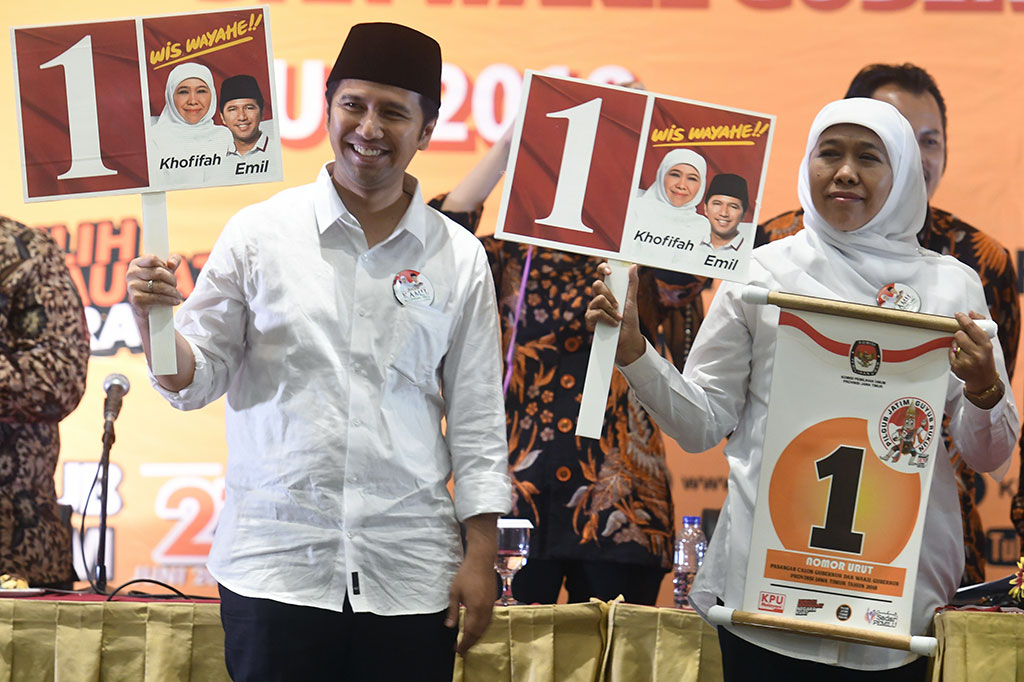 Indikator: Khofifah-Emil Ungguli Gus Ipul-Puti