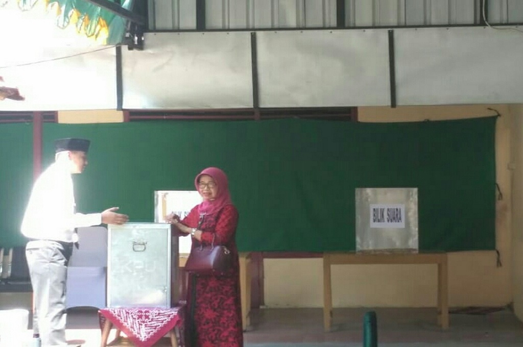 Ibunda Presiden Sampaikan Harapan saat Nyoblos
