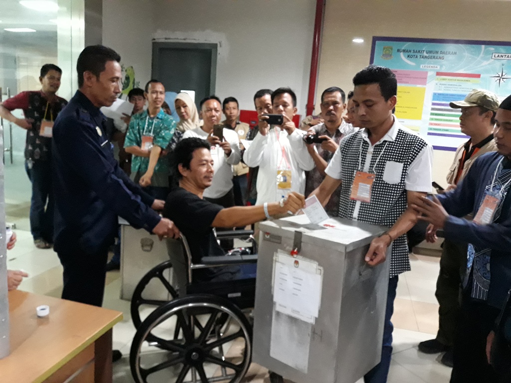 2 RS di Tangerang Melakukan Pencoblosan Susulan