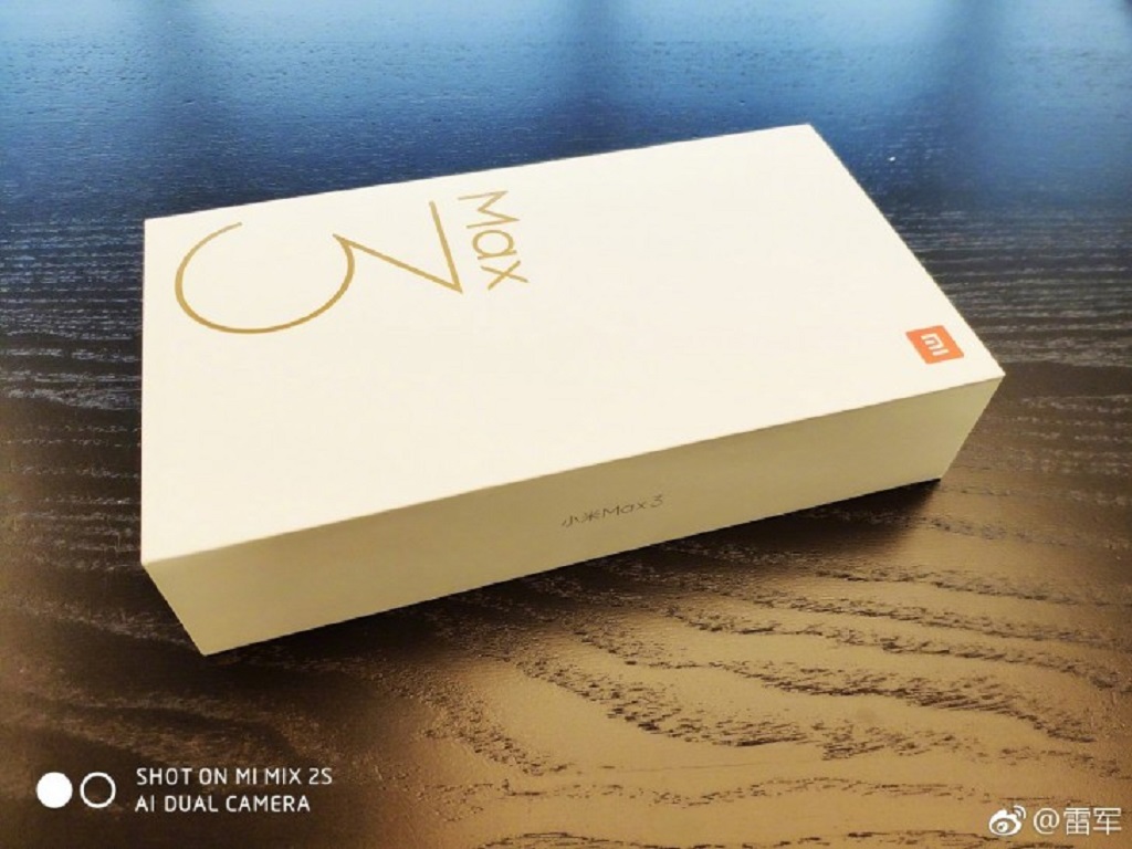 Tampilan Boks Mi Max 3 dari Bos Xiaomi