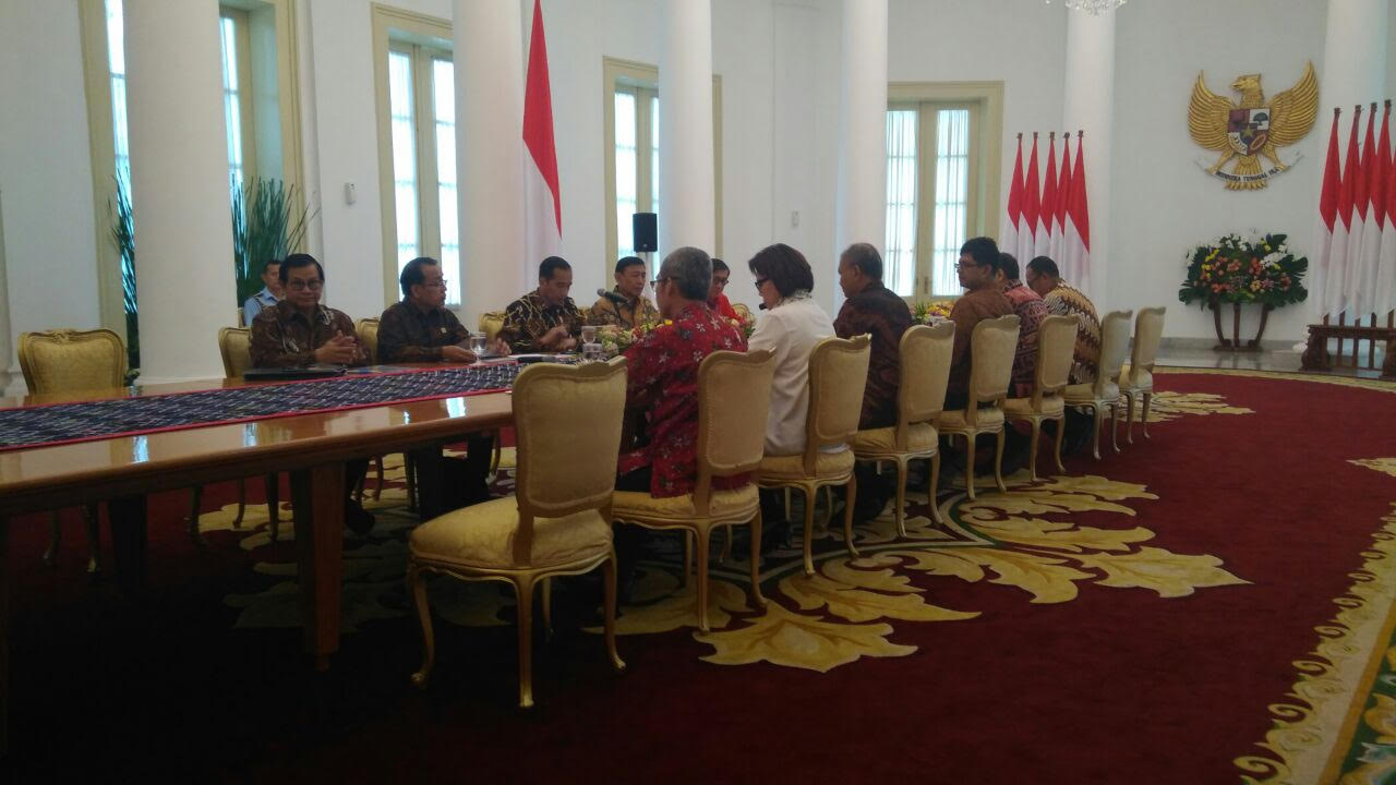 Lima Pimpinan KPK Menemui Presiden