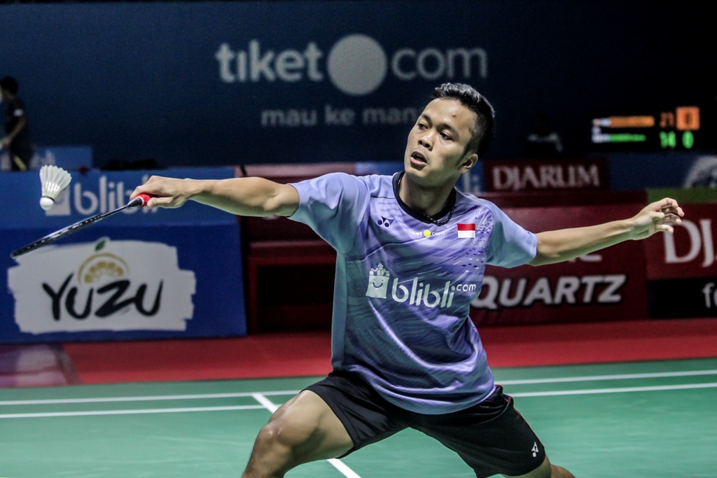 Anthony Ginting Tak Berdaya di Tangan Kento Momota