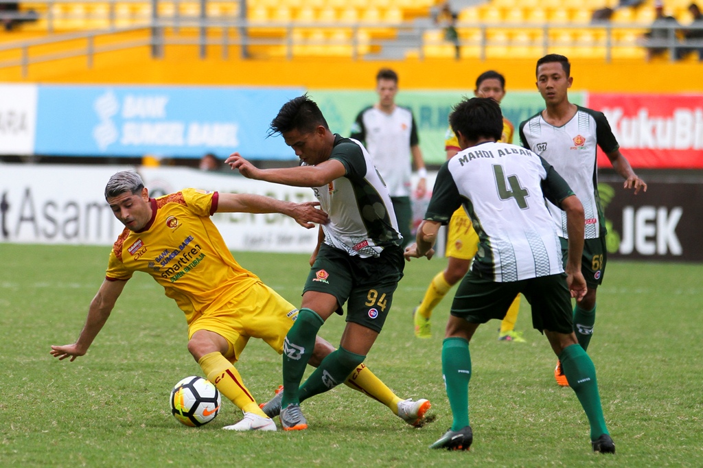 Hempaskan PS Tira, Sriwijaya FC Merangsek ke Tiga Besar