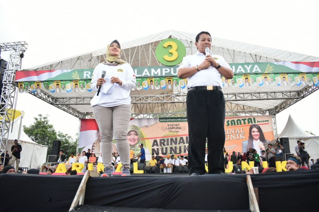 Arinal-Nunik Menang Pilgub Lampung