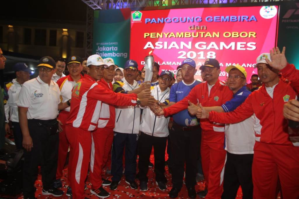 Pawai Obor Asian Games jadi Ajang Perkenalan Wisata di Malang