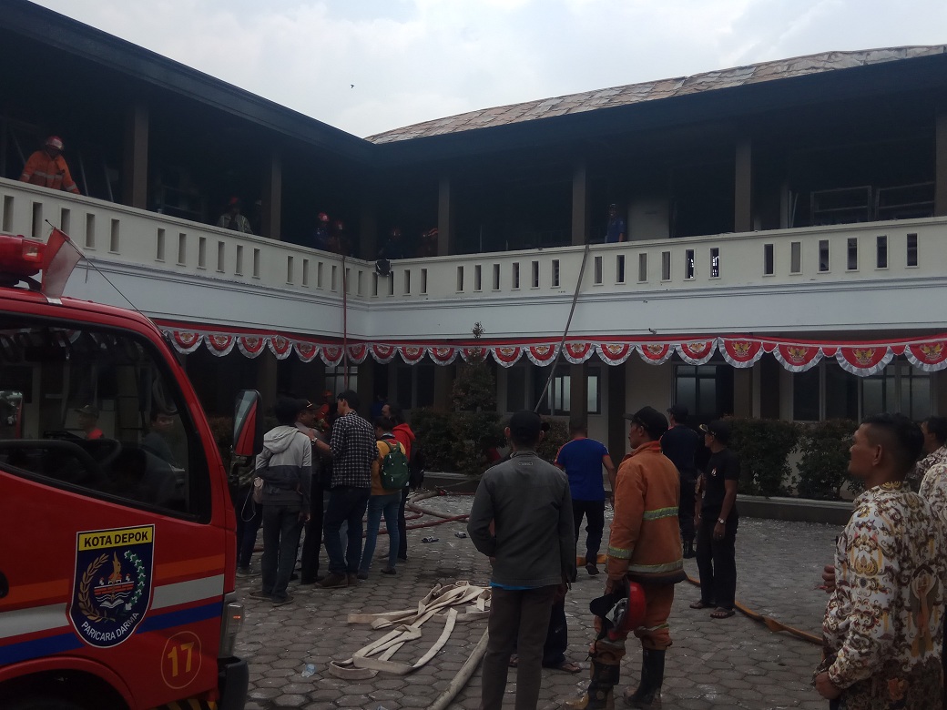 Pesantren di Depok Dilanda Kebakaran