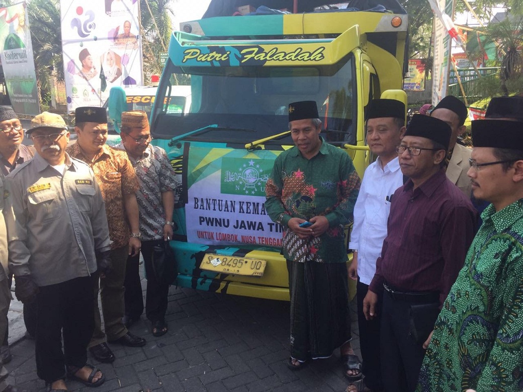 PWNU Jatim Kirim 30 Relawan Trauma Healing ke Lombok