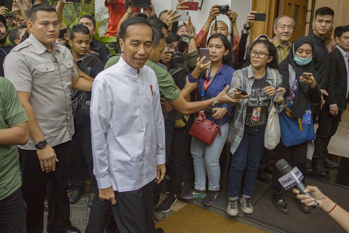 Jokowi Balik ke Istana Usai Umumkan Cawapres