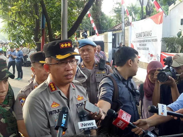Jalan Depan Kantor KPU Ditutup Selama Pendaftaran Pilpres