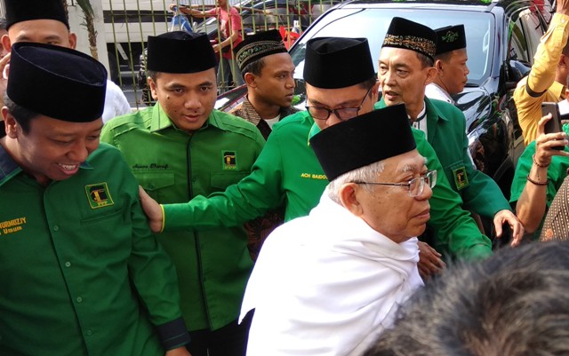 KH Ma'ruf Amin Temui Petinggi PPP