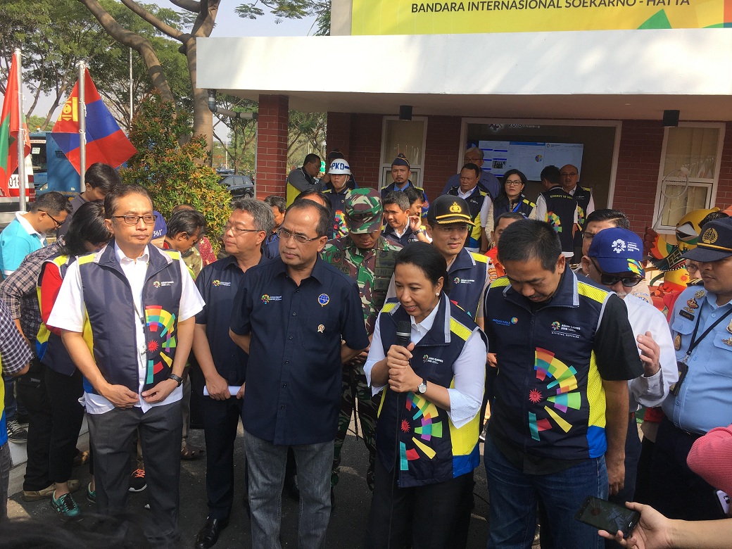 Menhub dan Menteri BUMN Tinjau Kesiapan Penyambutan Delegasi Asian Games