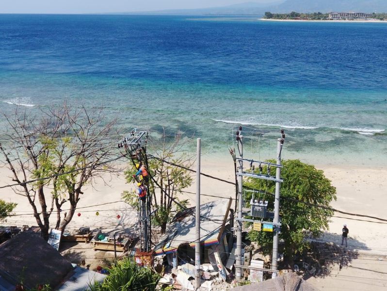 Usai Gempa, PLN Berhasil Nyalakan Kembali Listrik di 3 Gili