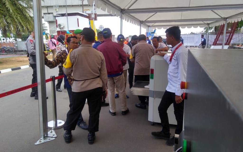 Keamanan Pintu Masuk Komplek Jakabaring Diperketat