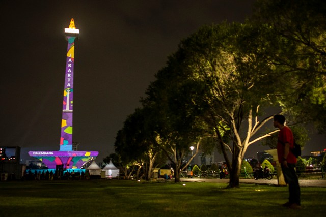 Api Obor Asian Games Diinapkan di Monas