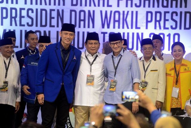Saling Tuding Dua Kaki Parpol Koalisi Prabowo-Sandi