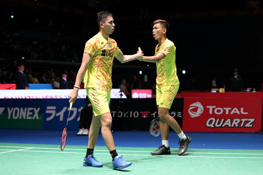 Fajar/Rian Mulus pada Babak Pertama Japan Open